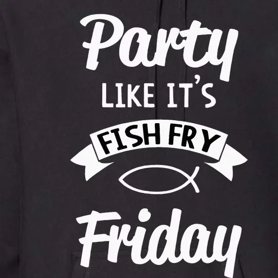 Friday Fish Fry Lent funny easter day rabbit Premium Hoodie