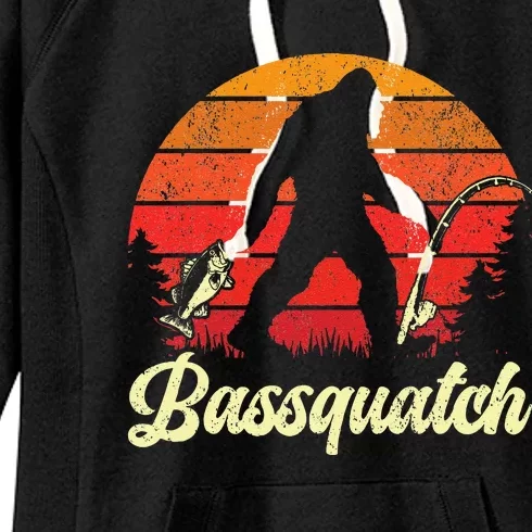 Funny Fishing For Bass Fish Fisherman Women's Fleece Hoodie