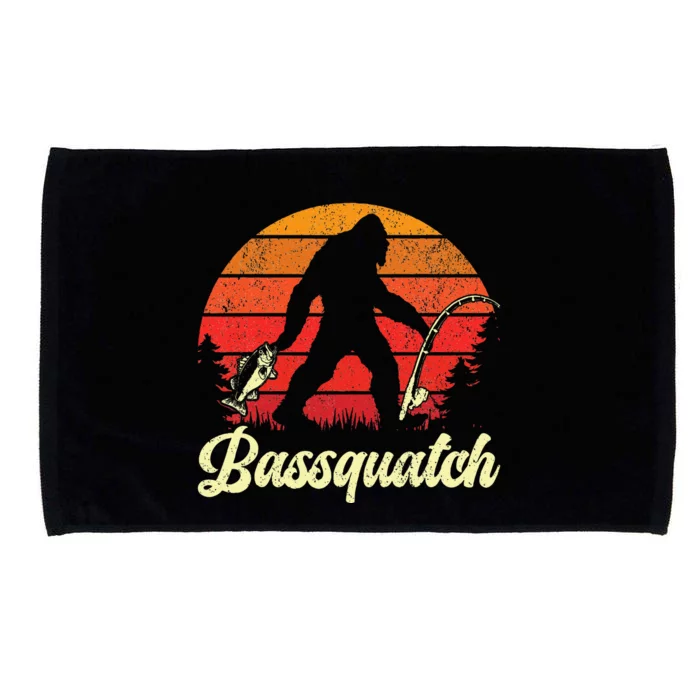 Funny Fishing For Bass Fish Fisherman Microfiber Hand Towel