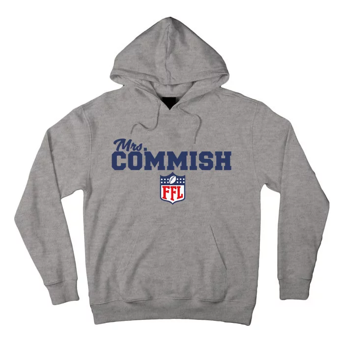 Female Fantasy Football Commish Mrs. Commish Tall Hoodie