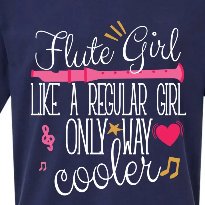 Flute Flutist Funny Player Music Orchestra Recital Gift Sueded Cloud Jersey T-Shirt