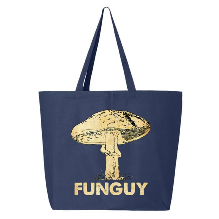 Funguy Funny Fungi Fungus Mushroom Funny Guy Vintage 25L Jumbo Tote