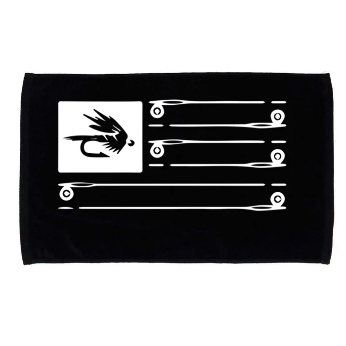 Fly Fishing Flag Microfiber Hand Towel