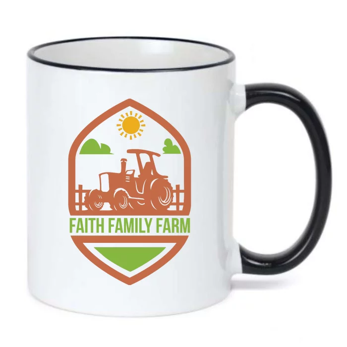 Faith Family Farm Black Color Changing Mug