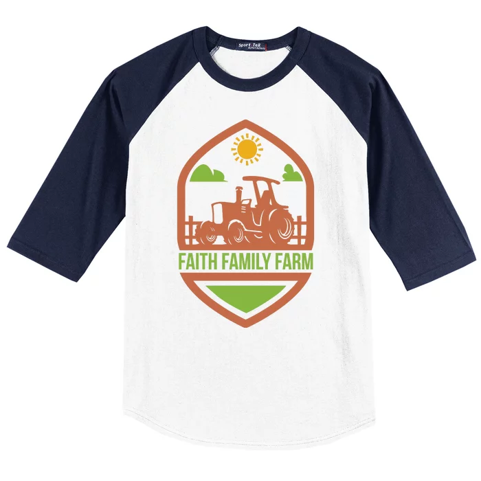 Faith Family Farm Baseball Sleeve Shirt