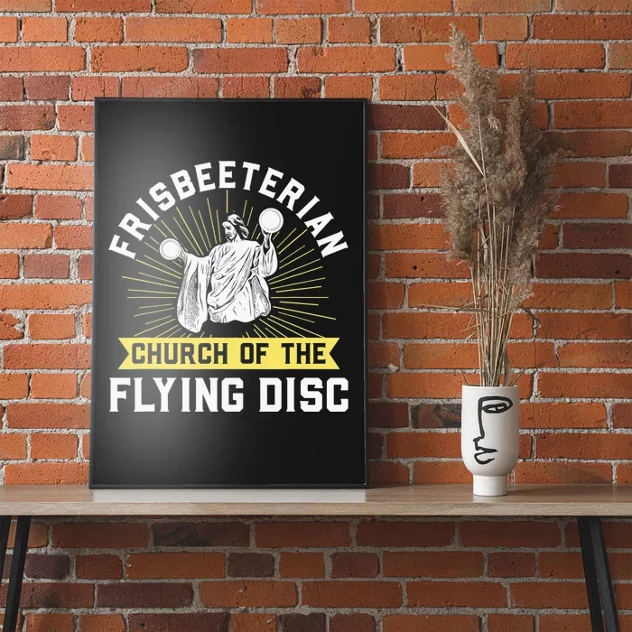 Frisbeeterian Funny Frisbee Disc Golf Poster