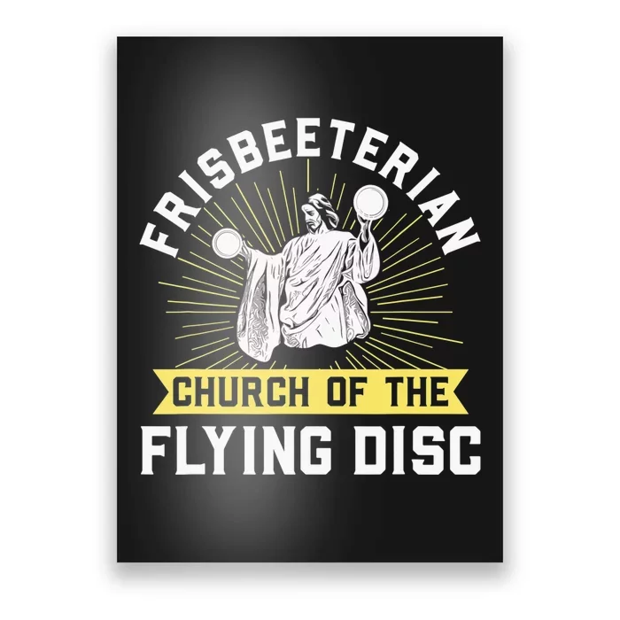 Frisbeeterian Funny Frisbee Disc Golf Poster