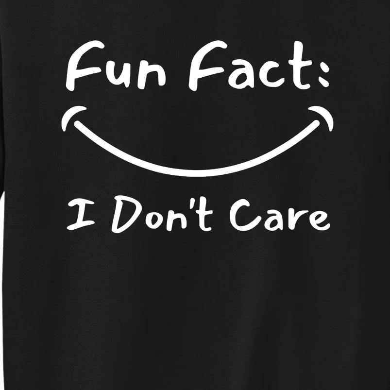 Funny Fun Fact I Don't Care Sarcastic Sweatshirt