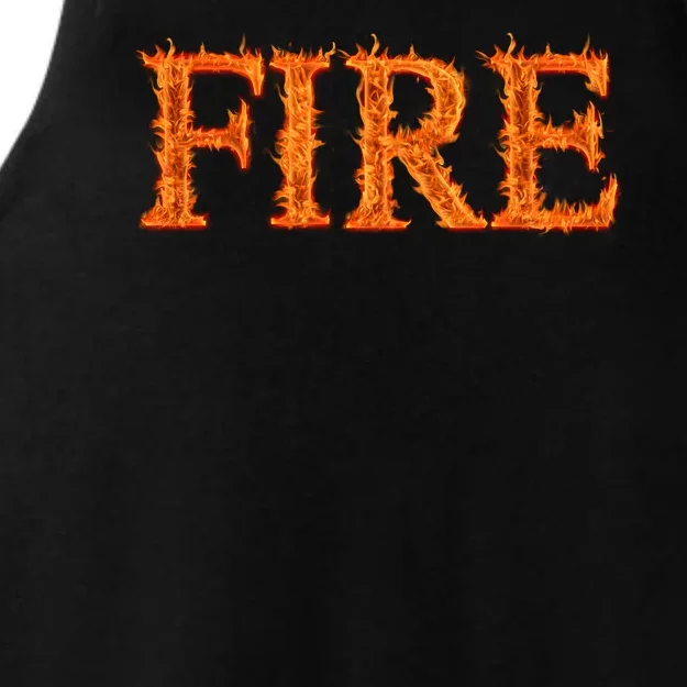 Flaming Fire Ladies Tri-Blend Wicking Tank