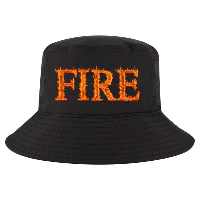 Flaming Fire Cool Comfort Performance Bucket Hat