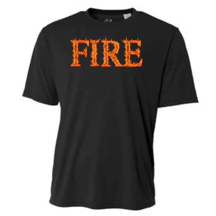 Flaming Fire Cooling Performance Crew T-Shirt