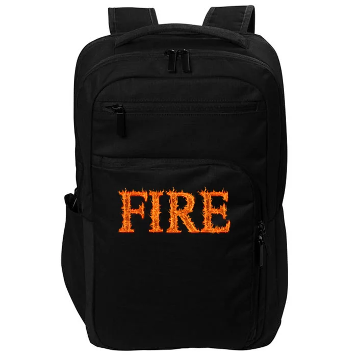 Flaming Fire Impact Tech Backpack