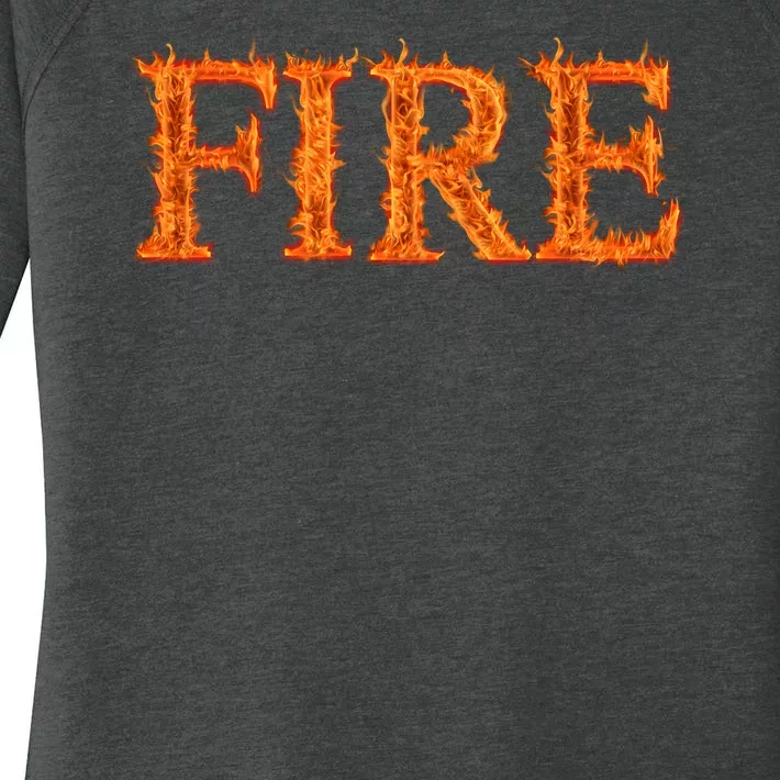 Flaming Fire Women's Perfect Tri Tunic Long Sleeve Shirt