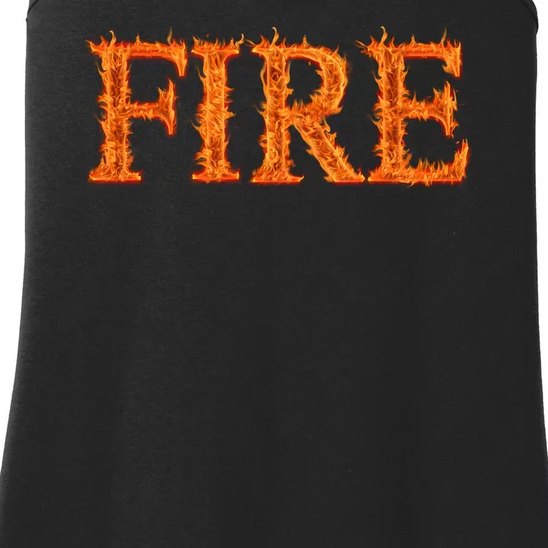 Flaming Fire Ladies Essential Tank