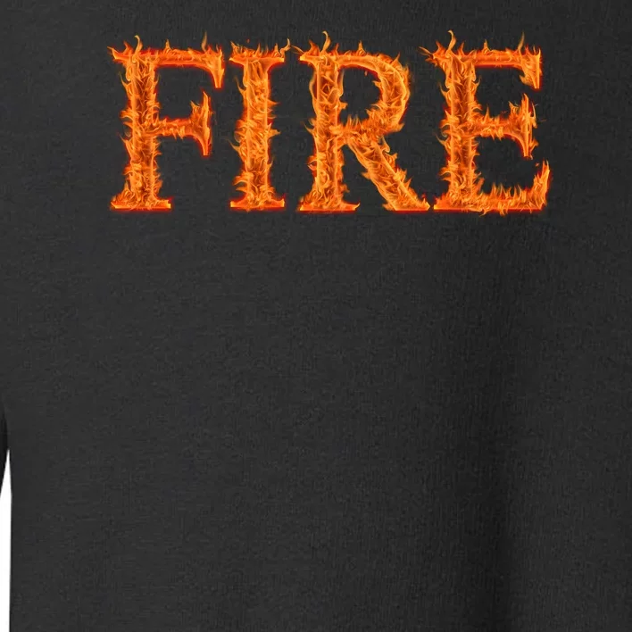 Flaming Fire Toddler Sweatshirt