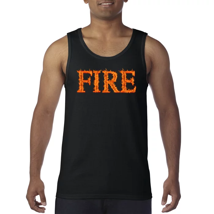 Flaming Fire Tank Top