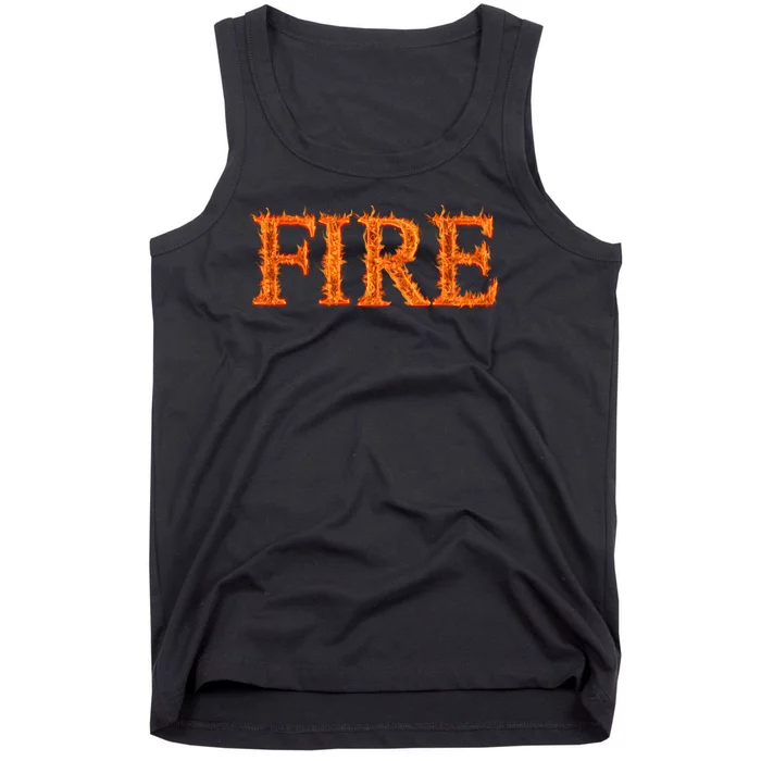 Flaming Fire Tank Top