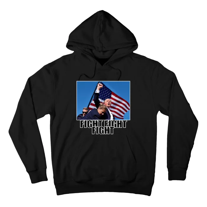 Fight Fight Fight For America Trump 2024 Assassination Attempt Hoodie