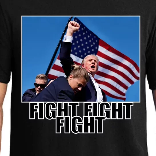 Fight Fight Fight For America Trump 2024 Assassination Attempt Pajama Set