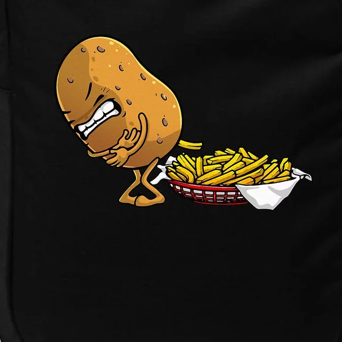 Funny French Fries Designs For  Potato Food Eaters Impact Tech Backpack