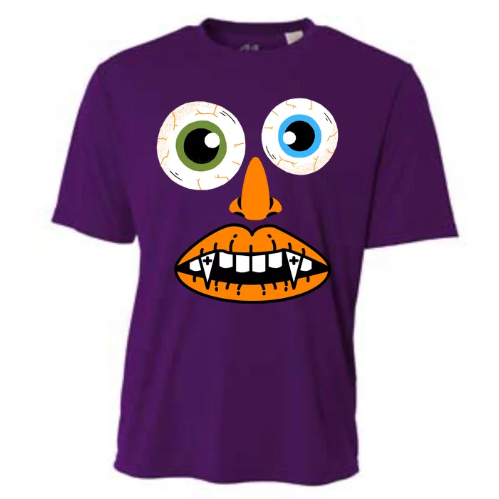 Funny Face For Halloween Costume Cooling Performance Crew T-Shirt