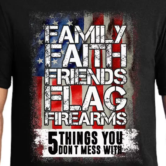 Family Faith Friends Flag Firearms Family Pajama Set