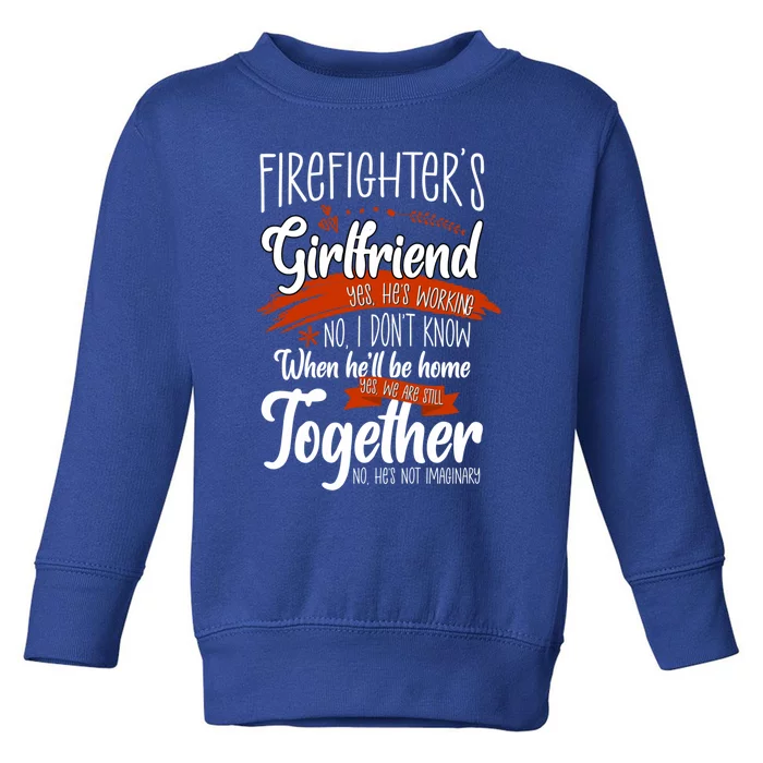 Firefighters Friend Funny Friend Of Firefighter Gift Toddler Sweatshirt