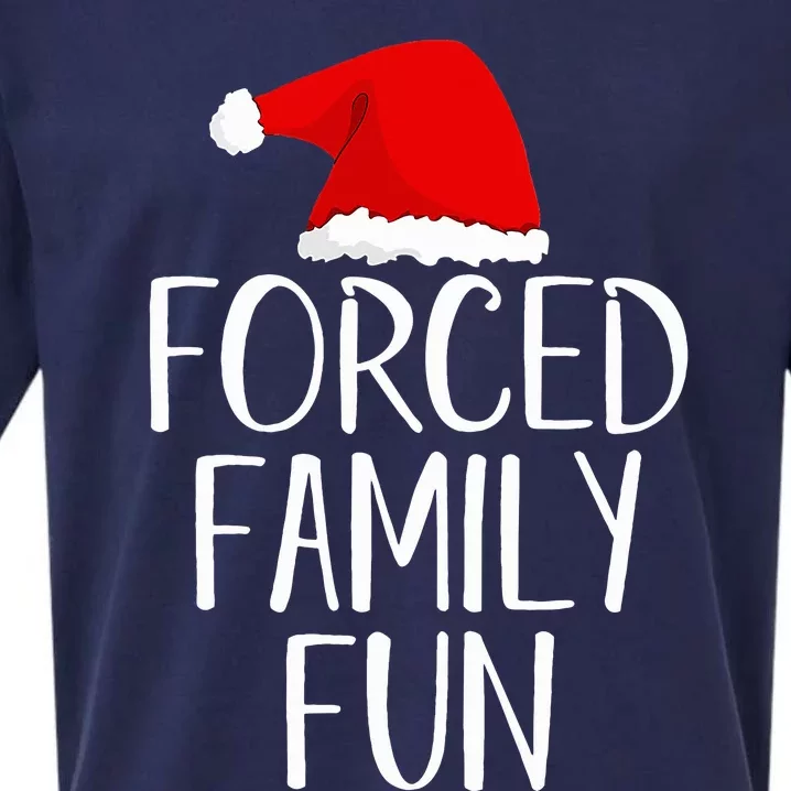 Forced Family Fun Sarcastic Christmas Eve Sueded Cloud Jersey T-Shirt