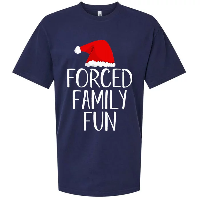 Forced Family Fun Sarcastic Christmas Eve Sueded Cloud Jersey T-Shirt