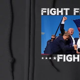 Fight Fight Fight Trump 2024 Vote Trump Gift Full Zip Hoodie