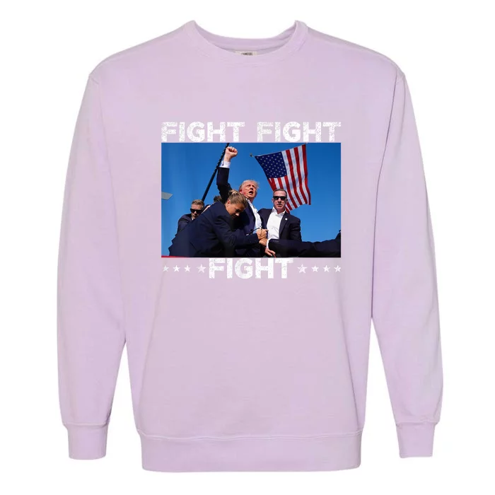 Fight Fight Fight Trump 2024 Vote Trump Gift Garment-Dyed Sweatshirt