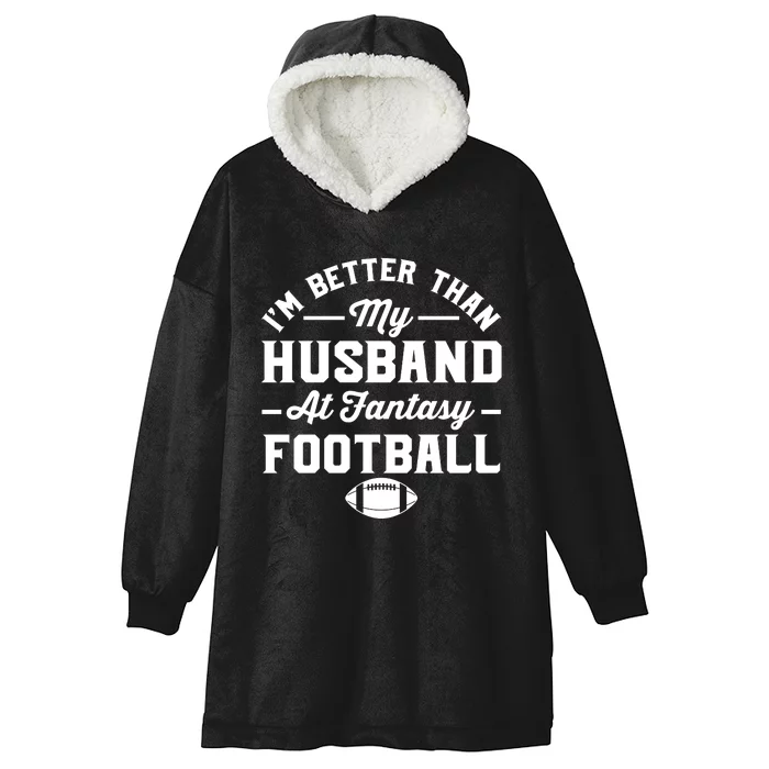 Funny Fantasy Football Statement Hooded Wearable Blanket