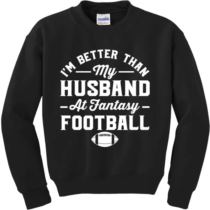 Funny Fantasy Football Statement Kids Sweatshirt