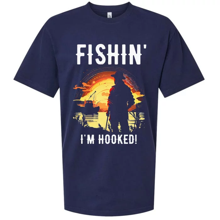 Funny Fishing Sueded Cloud Jersey T-Shirt