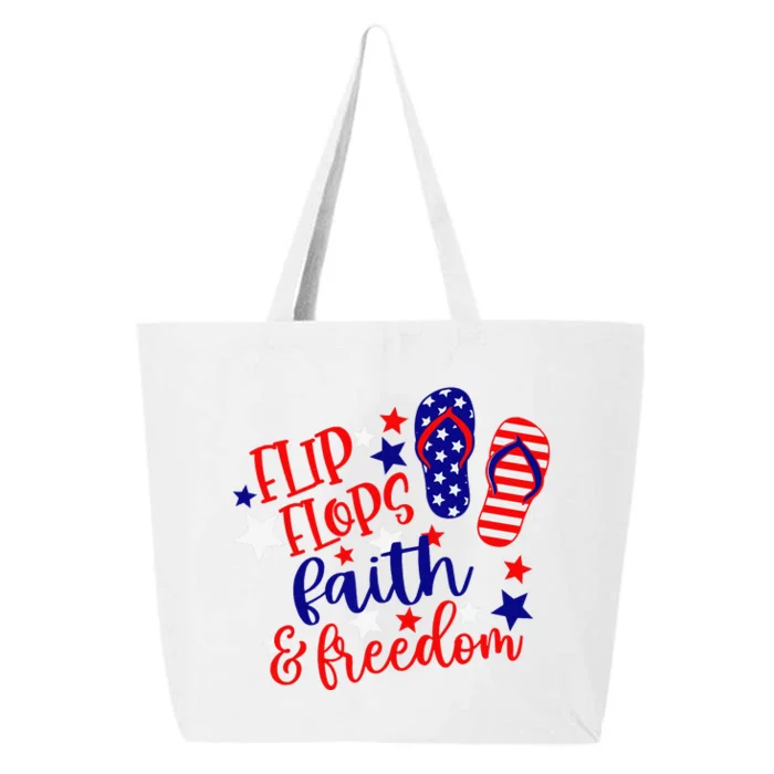 Flip Flops Faith And Freedom 25L Jumbo Tote