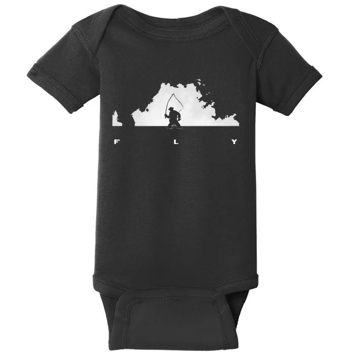 Fly Fishing Baby Bodysuit