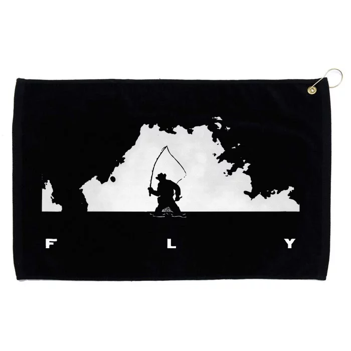 Fly Fishing Grommeted Golf Towel