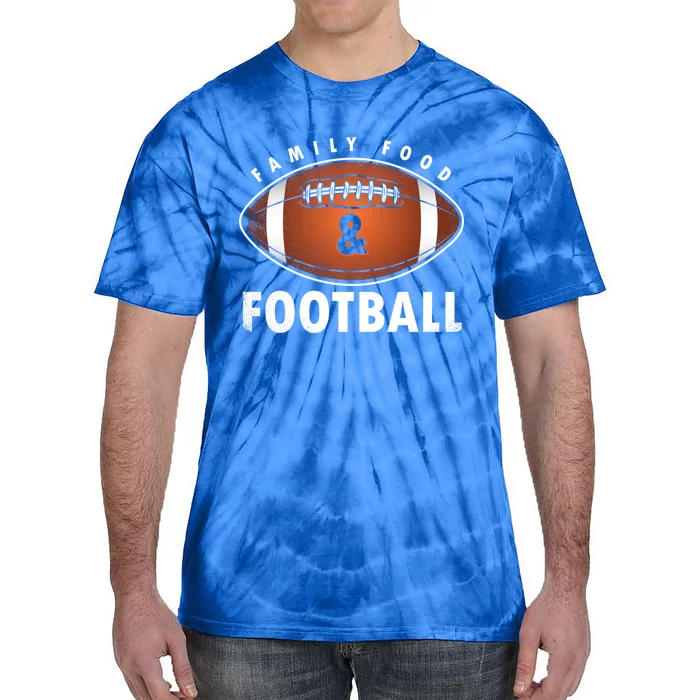 Family Food Football Player Fan Rugby Sports Game Gift Funny Gift Tie-Dye T-Shirt