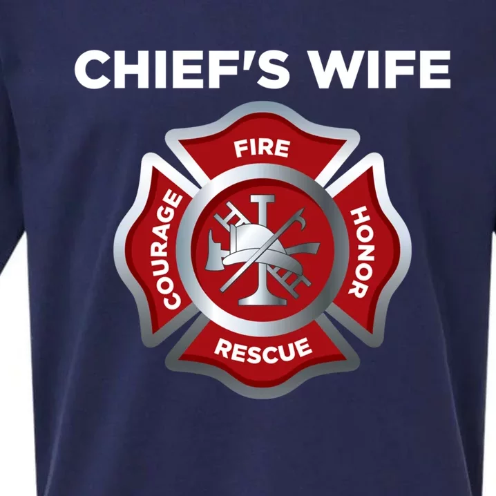 Firefighter Fire Fire Chief Wife Cool Gift Sueded Cloud Jersey T-Shirt