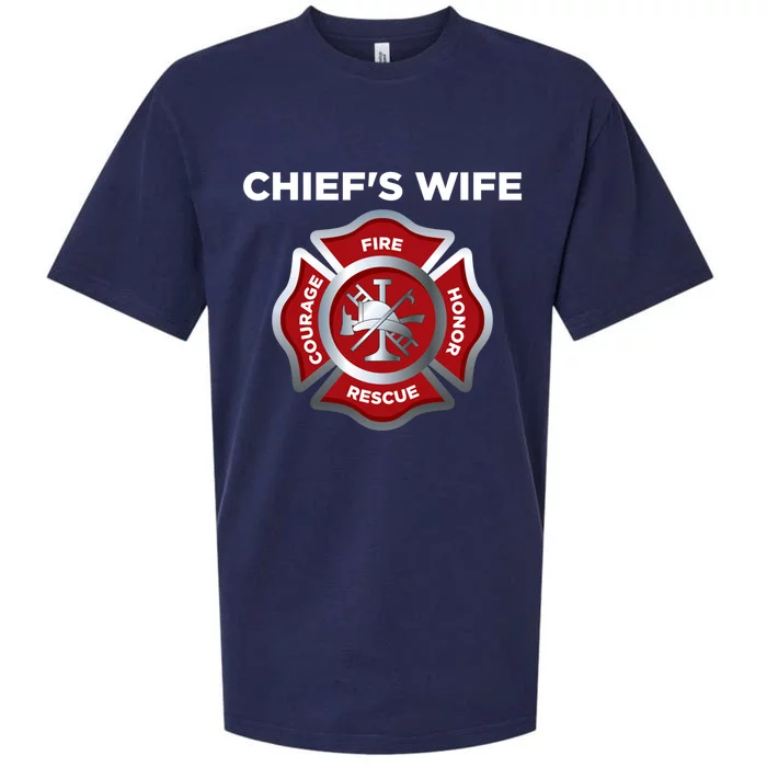 Firefighter Fire Fire Chief Wife Cool Gift Sueded Cloud Jersey T-Shirt