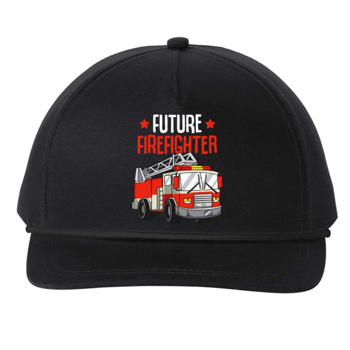 Future Firefighter Fireman Firefighting Snapback Five-Panel Rope Hat