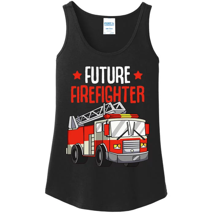 Future Firefighter Fireman Firefighting Ladies Essential Tank