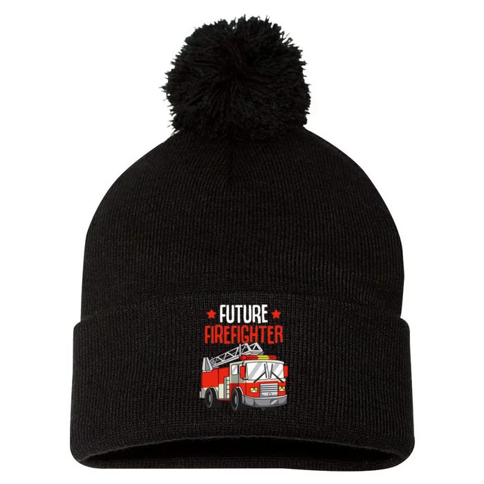 funny Future Firefighter Fireman Firefighting Pom Pom 12in Knit Beanie