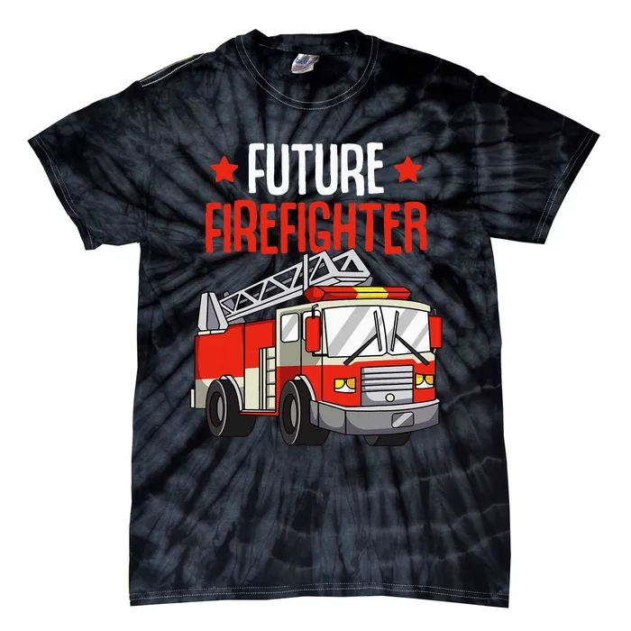 funny Future Firefighter Fireman Firefighting Tie-Dye T-Shirt