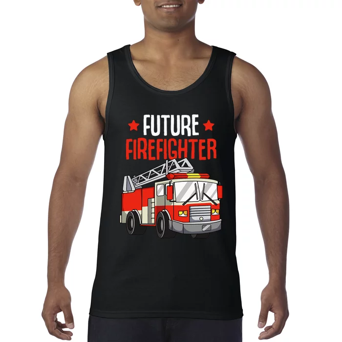 funny Future Firefighter Fireman Firefighting Tank Top