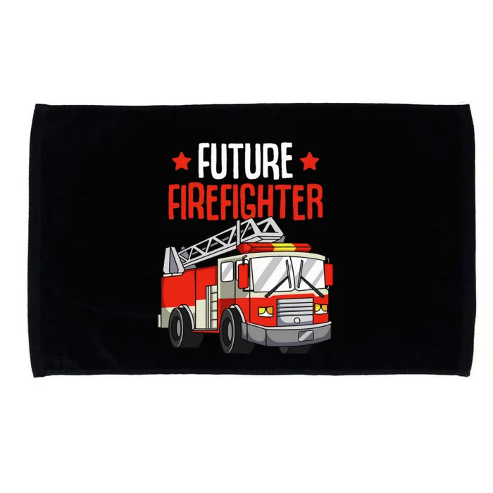 funny Future Firefighter Fireman Firefighting Microfiber Hand Towel