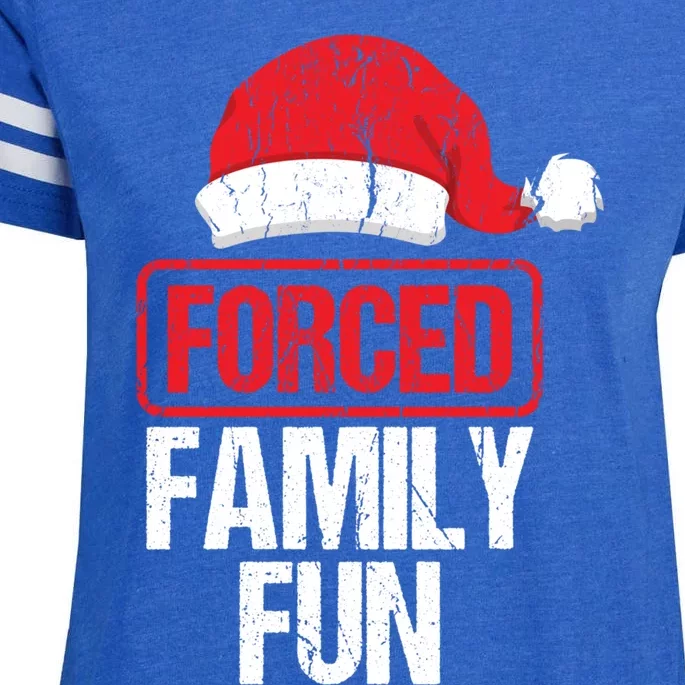 Forced Family Fun Winter Holidays Funny Christmas Gift Cool Gift Enza Ladies Jersey Football T-Shirt