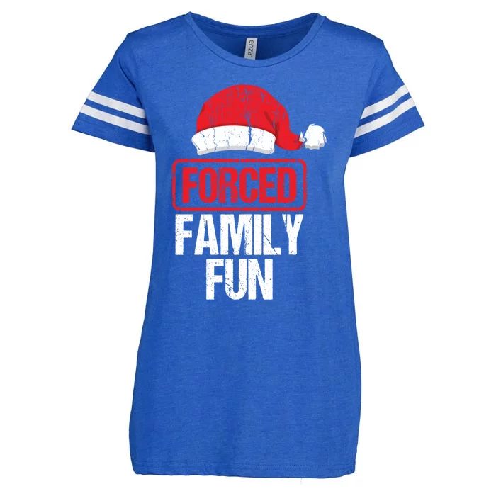 Forced Family Fun Winter Holidays Funny Christmas Gift Cool Gift Enza Ladies Jersey Football T-Shirt