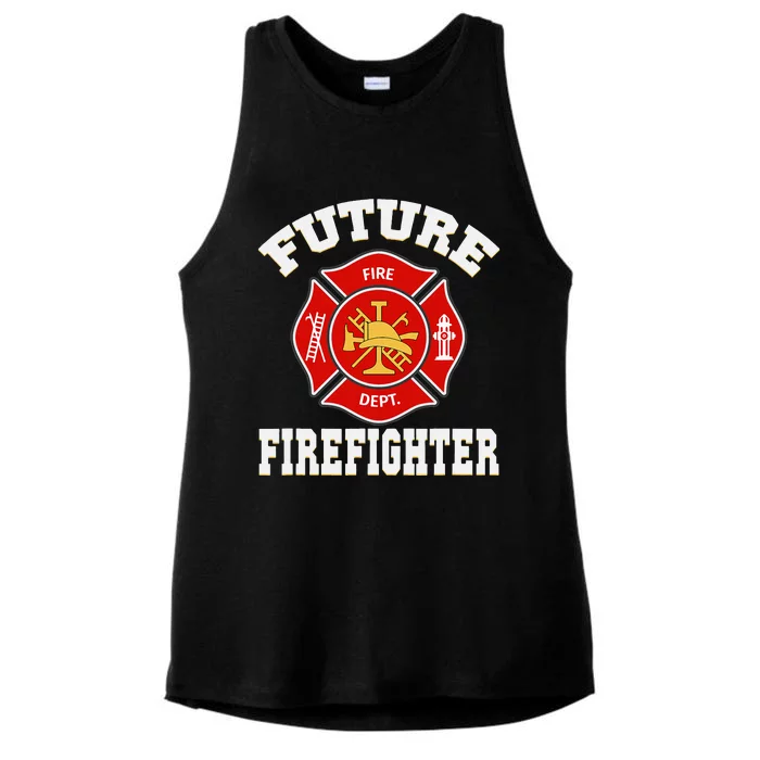 Future Firefighter Ladies Tri-Blend Wicking Tank