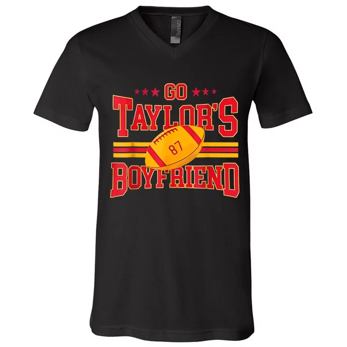 Funny Football Fan 87 Go Go Tay Tays Bf 87 V-Neck T-Shirt